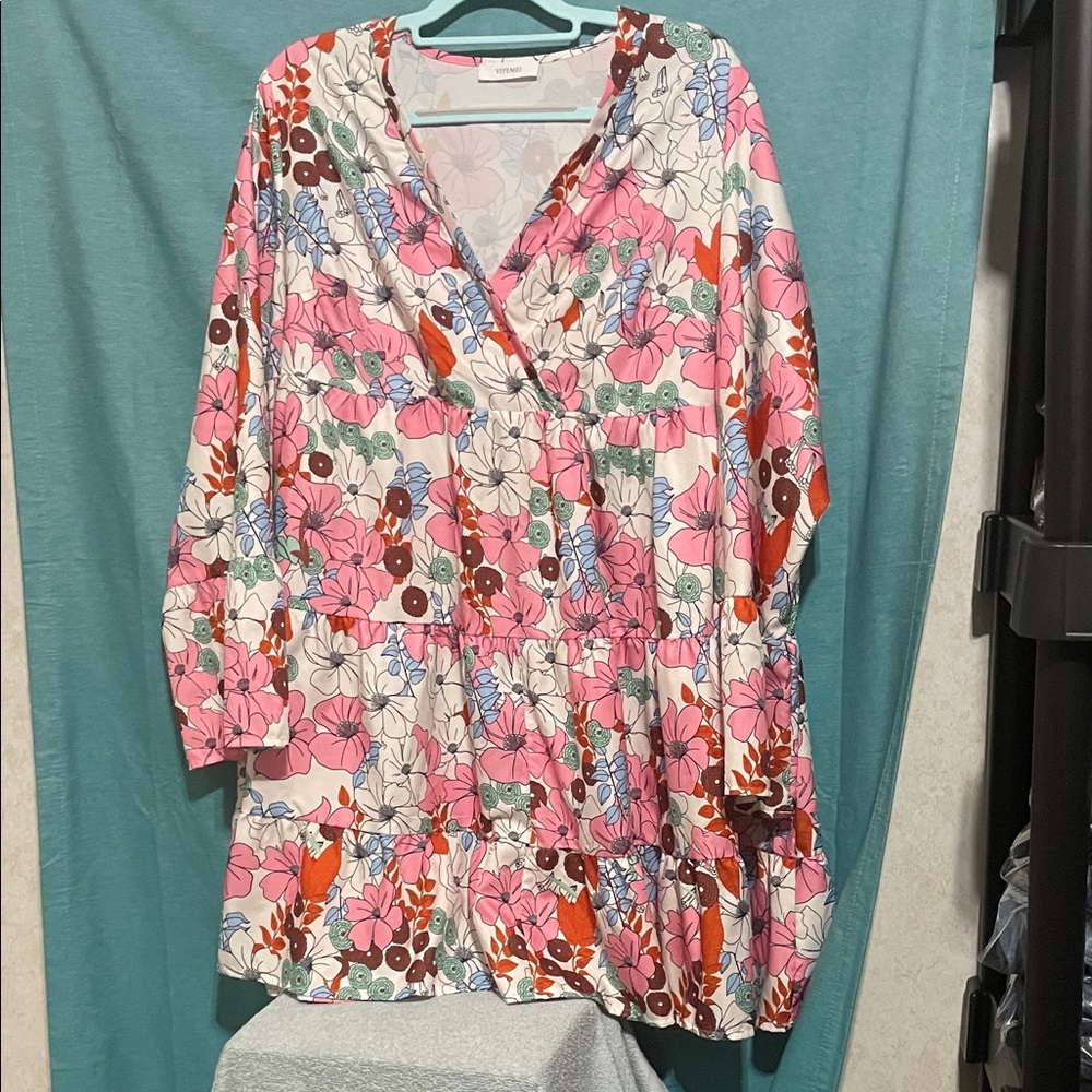 Vibrant Floral Mini Dress